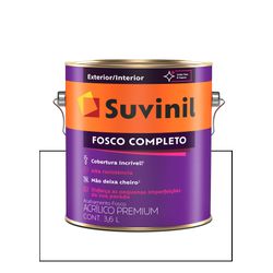 SUVINIL ACRILICO FOSCO COMPLETO BRANCO 3,6L - Baratão das Tintas 