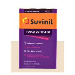 SUVINIL ACRILICO FOSCO COMPLETO PÉROLA 18L - Baratão das Tintas 