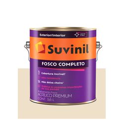 SUVINIL ACRILICO FOSCO COMPLETO PÉROLA 3,6L - Baratão das Tintas 