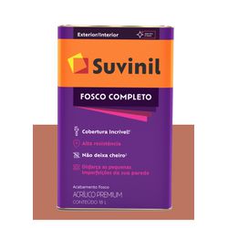 SUVINIL ACRILICO FOSCO COMPLETO TERRA ROXA 18L - Baratão das Tintas 