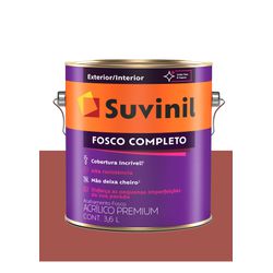 SUVINIL ACRILICO FOSCO COMPLETO TOMATE SECO 3,6L - Baratão das Tintas 