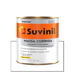 SUVINIL MASSA CORRIDA 1,4KG - Baratão das Tintas 