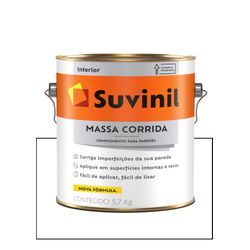 SUVINIL MASSA CORRIDA 5,7KG - Baratão das Tintas 