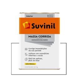 SUVINIL NOVA MASSA CORRIDA 25KG - Baratão das Tintas 