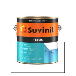 SUVINIL ACRÍLICO TETOS BRANCO NEVE 3,6L - Baratão das Tintas 