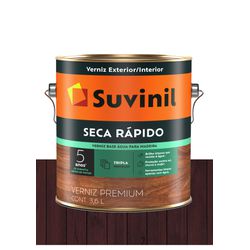 SUVINIL VERNIZ SECA RÁPIDO BRILHANTE MOGNO 3,6L - Baratão das Tintas 