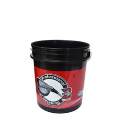 Balde Detailer Preto e Vermelho Sigma - 2B Autotintas