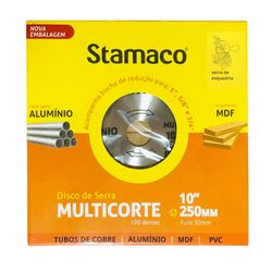 Disco Serra Multicorte 10″ 250mm 100 Dentes Stamac... - 2B Autotintas