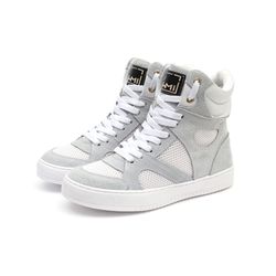 Tenis Sneaker Bawmi Cano Alto Feminino Branco - BAWMI