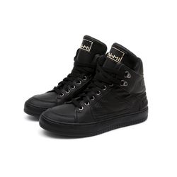 Tenis Sneaker Bawmi Cano Alto Feminino Preto - BAWMI