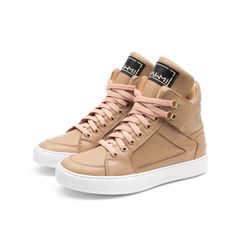 Tenis Sneaker Bawmi Cano Alto Feminino Rose - BAWMI
