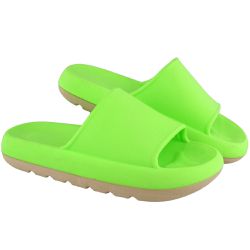 Chinelo Nuvem Ortopédico Verde Neon Confortável Ma... - BAWMI