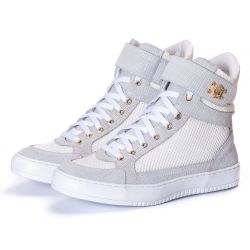 Tenis Sneaker Bawmi Cano Alto Feminino Branco - BAWMI