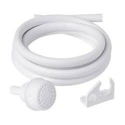 Mangueira Branca com Suporte Para Ducha Chuveiro S... - Bazar Eficaz