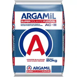 Argamassa Colante Cinza AC-3 20kg Argamil - 24862 - Bazar Eficaz
