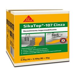 Sika Top 107 Caixa 4kg - 56 - Bazar Eficaz