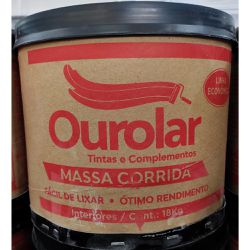 Massa Corrida Pva Barrica 18kg Ourolar - 24723 - Bazar Eficaz
