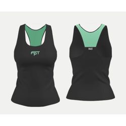 Regata Tennis Copa das Fed. Feminino - Chumbo/ Ver... - Bazx Sport