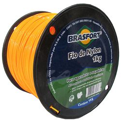 LINHA NYLON REDONDO 1,80MM ROLO 338MT 7538 BRASFOR... - COLOMARTI FERRAMENTAS