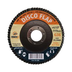 LIXA FLAP DISC 115X22 G 36 ZIRCONADO LDI - COLOMARTI FERRAMENTAS