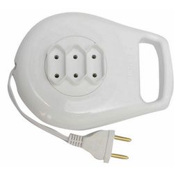 EXTENSAO ELETRICA 05MT C/ENROLADOR BRANCA ILUMI 16... - COLOMARTI FERRAMENTAS