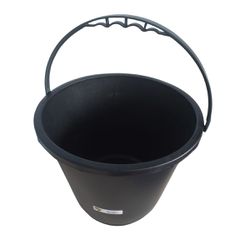BALDE PLASTICO PRETO P/PEDREIRO 12L REFORCADO LDI - COLOMARTI FERRAMENTAS