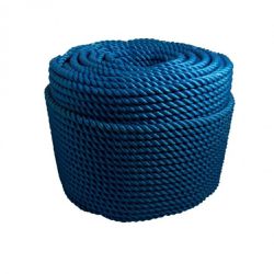 CORDA NYLON TORCIDA 19MM AZUL NACIONAL 35KG/ROLO A... - COLOMARTI FERRAMENTAS