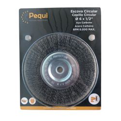 ESCOVA CIRC.ACO POLIDA OND. 6X 1/2 - COLOMARTI FERRAMENTAS