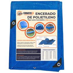 LONA CARRETEIRO 8X 4 AZUL LDI - COLOMARTI FERRAMENTAS