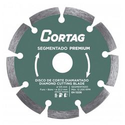 DISCO DIAMANT. SEGMENTADO PREMIUM 125MM FURO 22,2M... - COLOMARTI FERRAMENTAS