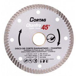 DISCO DIAMANT. TURBO CORTE CHANFRADO 45GR. 4