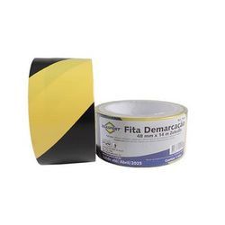 FITA DEMARCACAO SOLO 48MMX14M AMARELA E PRETA 7640... - COLOMARTI FERRAMENTAS