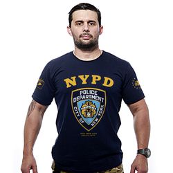 Camiseta Police NYPD Estampa Frente e Costas - REF... - b2b-team6.com.br