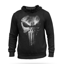Casaco de Moletom Capuz Masculino Punisher Plate -... - b2b-team6.com.br
