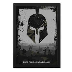 Poster com Moldura Militar Si Vis Pacem Para Bellu... - b2b-team6.com.br