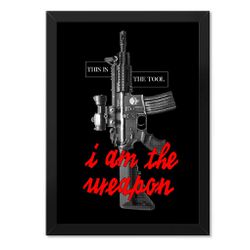 Poster com Moldura Militar This Is The Tool I Am T... - b2b-team6.com.br