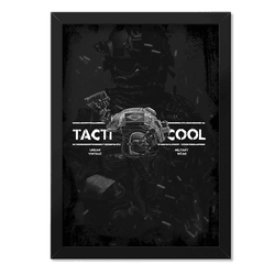 Poster com Moldura Tactical Fritz Vintage Tacticoo... - b2b-team6.com.br