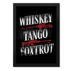 Poster com Moldura Tactical Fritz Whiskey Tango an... - b2b-team6.com.br