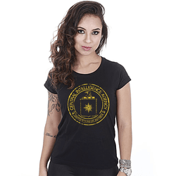 Camiseta Baby Look Feminina CIA - RFM-121-PRETA - b2b-team6.com.br