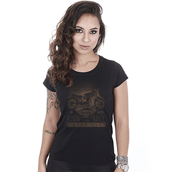 Camiseta Baby Look Feminina Motorcycle Old School ... - b2b-team6.com.br