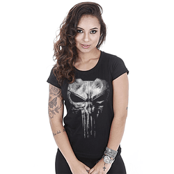 Camiseta Baby Look Feminina Punisher Plate - RFM-1... - b2b-team6.com.br