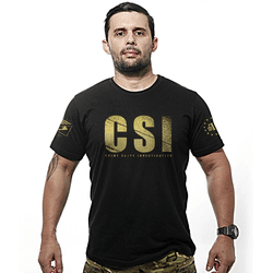 Camiseta CSI Crime Scene Investigation Gold Line -... - b2b-team6.com.br