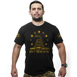 Camiseta Don't Tread On Me Snake - REF-112-PRETA - b2b-team6.com.br