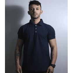 Camiseta Gola Polo Masculina Lisa Azul Team Six -... - b2b-team6.com.br