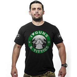 Camiseta I Love Guns And Titties - REF-113-PRETA - b2b-team6.com.br