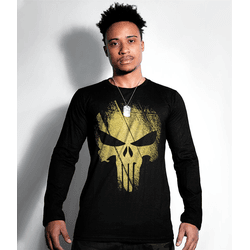 Camiseta Manga Longa Punisher Gold Line - ML-GOLD-... - b2b-team6.com.br