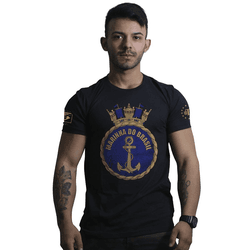 Camiseta Marinha Brasileira - REF-107-PRETA - b2b-team6.com.br