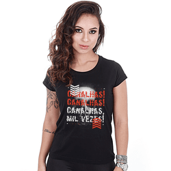 Camiseta Militar Baby Look Feminina Canalhas Canal... - b2b-team6.com.br