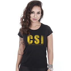 Camiseta Militar Baby Look Feminina CSI Crime Scen... - b2b-team6.com.br