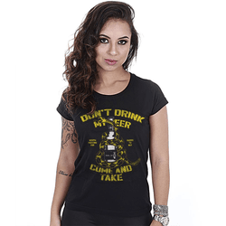 Camiseta Militar Baby Look Feminina Dont Drink My ... - b2b-team6.com.br